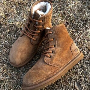 CLEAN UGG size 6 Mens Harkley Brown Chestnut Suede Boots